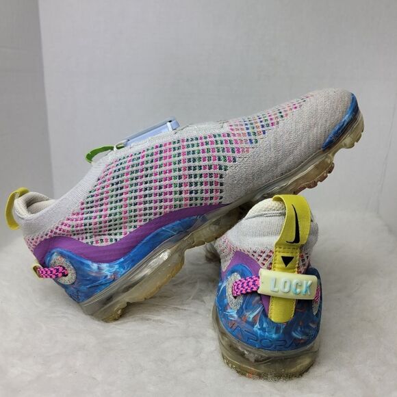 Nike Air Vapormax 2020 FK Flyknit Pure Platinum Multicolor CJ6740-001 Size 9.5 - Picture 7 of 9